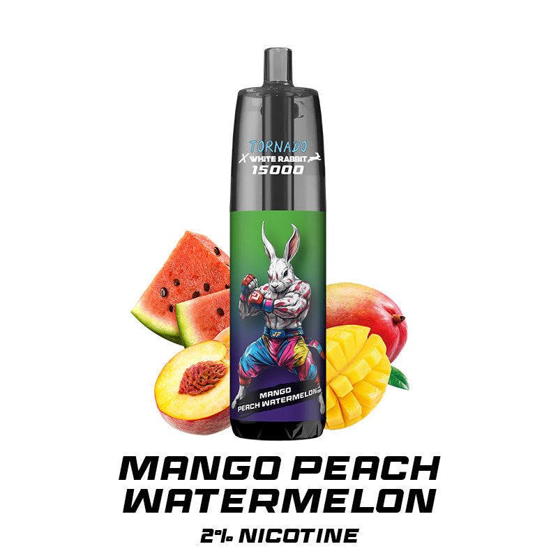 Mango Peach Watermelon 15 000 puffs - TORNADO - WHITE RABBIT